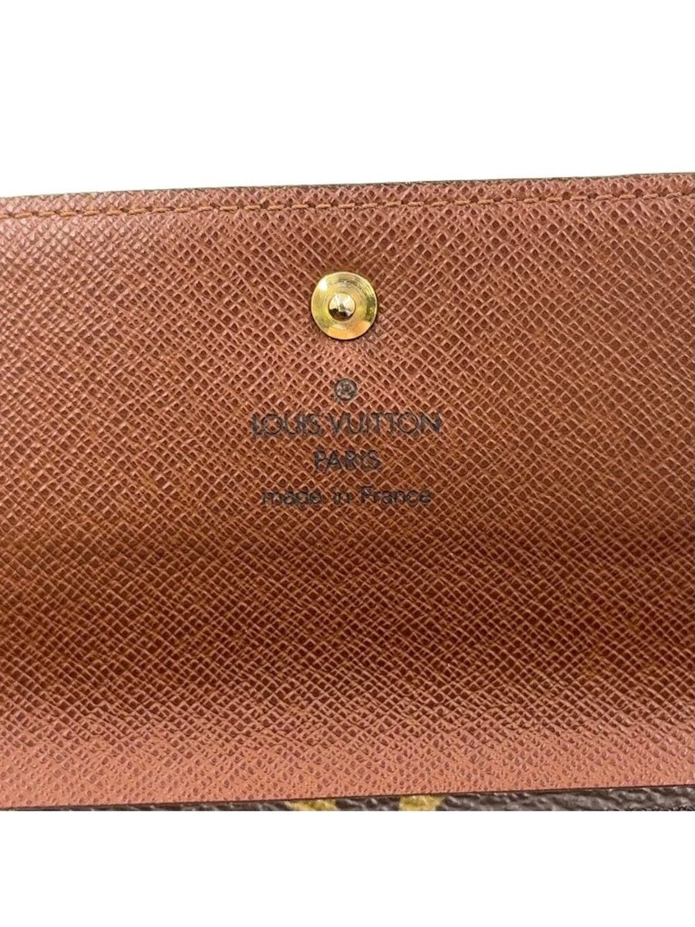 Louis Vuitton Porte Tresor Etuis Papier Monogram Leather With Initials Brown - Picture 4 of 15